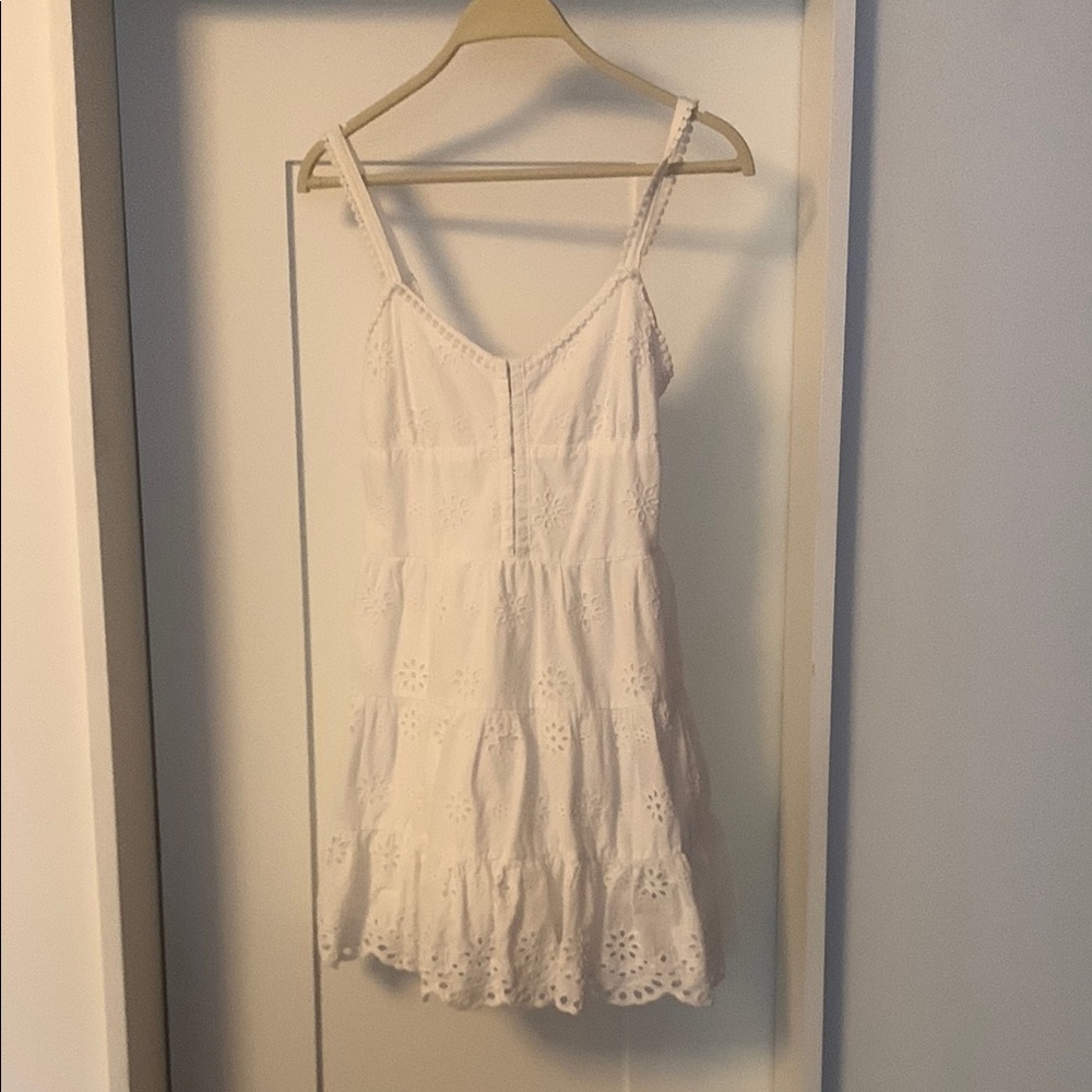 Forever 21 White Sleeveless Sundress Mini